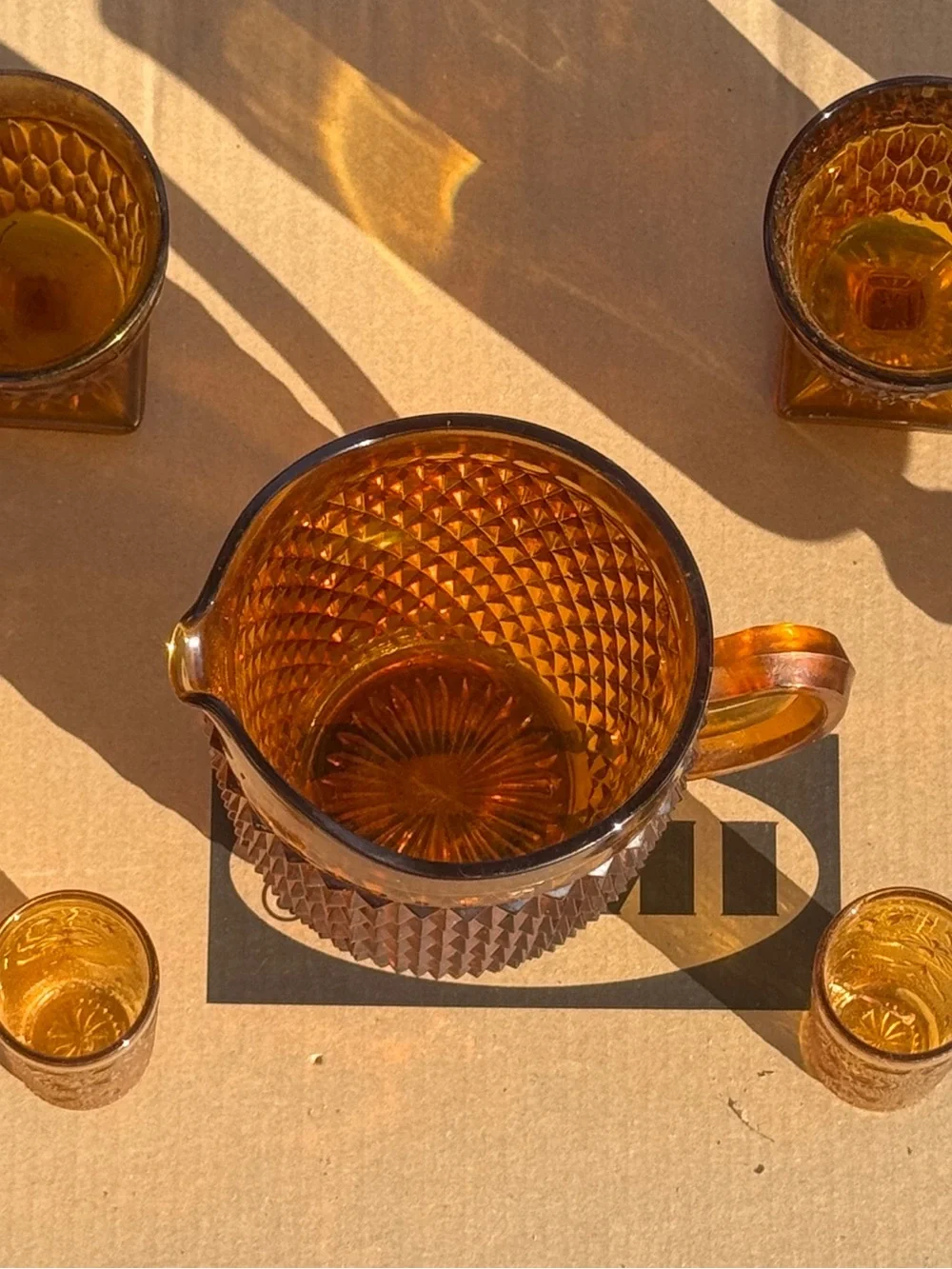 Indiana Glass elegant amber